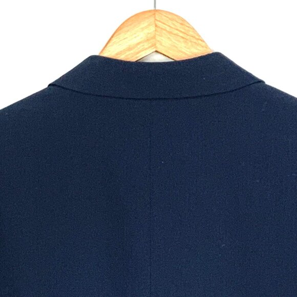 Mens Navy Blue Trim Fit Tuxedo Jacket Black Satin Shawl Lapel 40R Nordstrom Rack - Picture 9 of 13